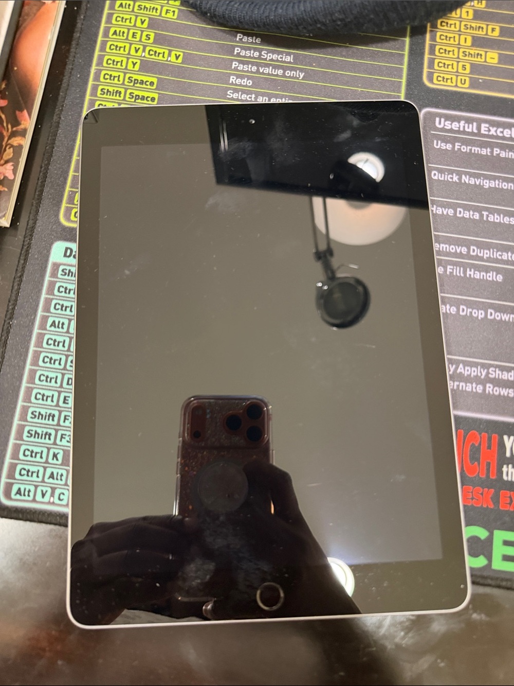 Black Tablet with Home Button - Unbranded